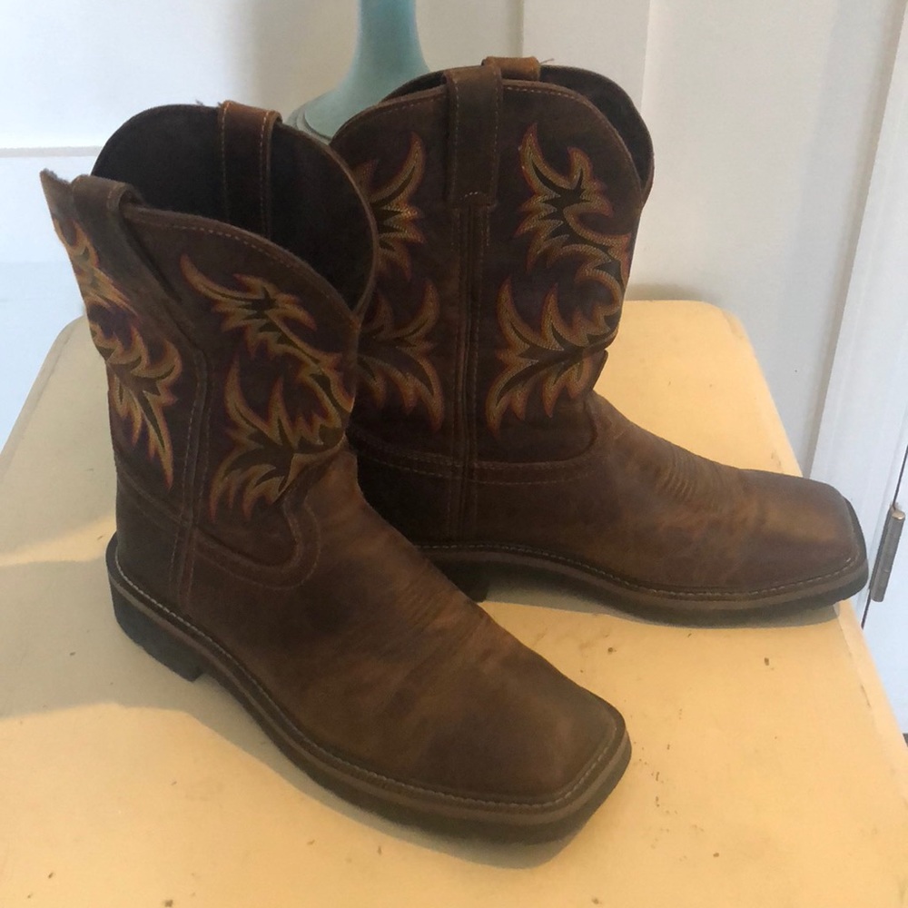 Justin Original Mens’s Stampede Square Toe